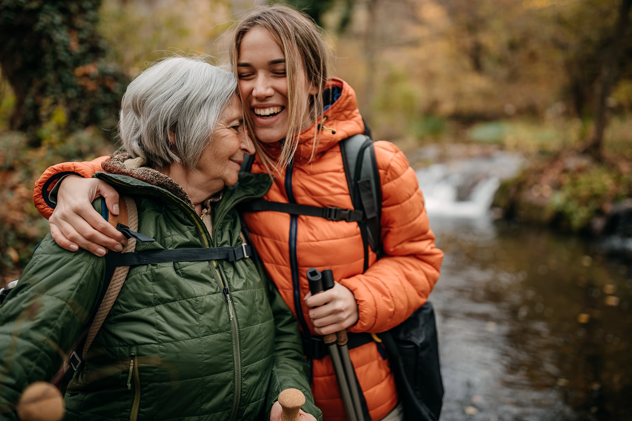 grandmother and daughter